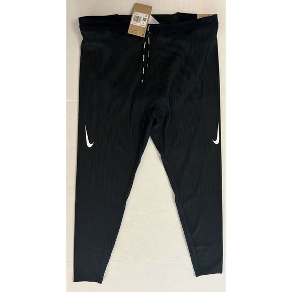 Nike DM4613-011 Mens Sz 2XL XXL Dri-FIT AeroSwift Racing Tights Pants Black $125 - Picture 5 of 7